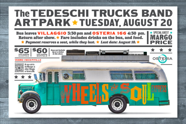 Tedeschi Trucks Concert Party Bus Poster